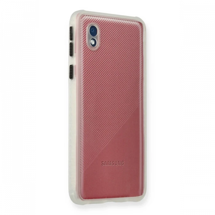 Samsung Galaxy A01 Core Kılıf Miami Şeffaf Silikon - Şeffaf