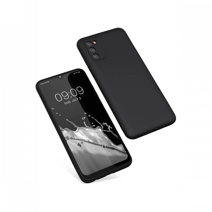 Samsung Galaxy A03S Kılıf First Silikon - Siyah