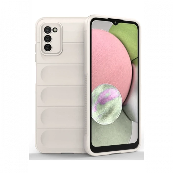 Samsung Galaxy A03S Kılıf Optimum Silikon - Krem