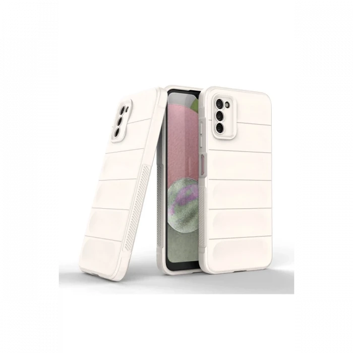Samsung Galaxy A03S Kılıf Optimum Silikon - Krem