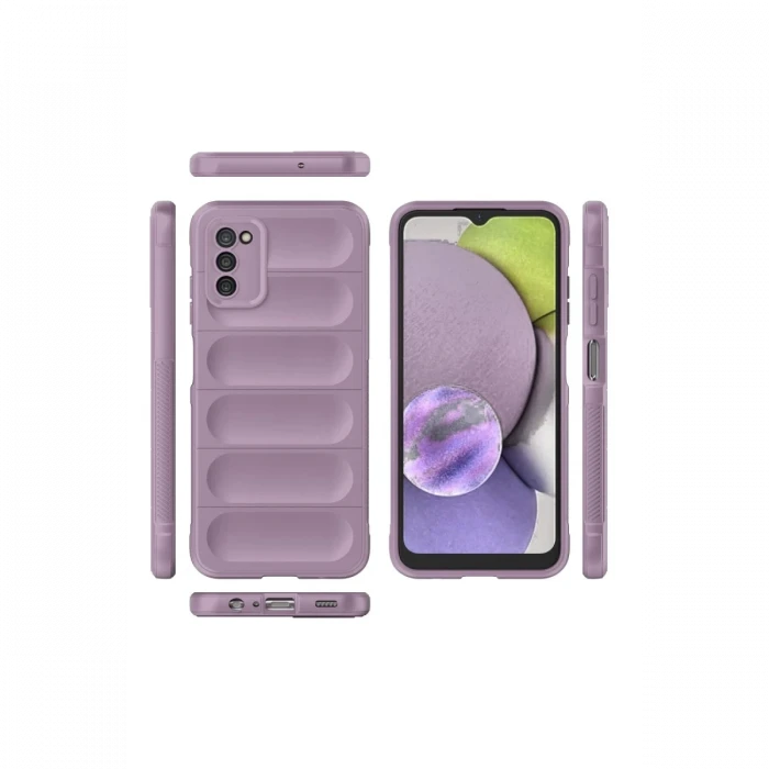 Samsung Galaxy A03S Kılıf Optimum Silikon - Mor