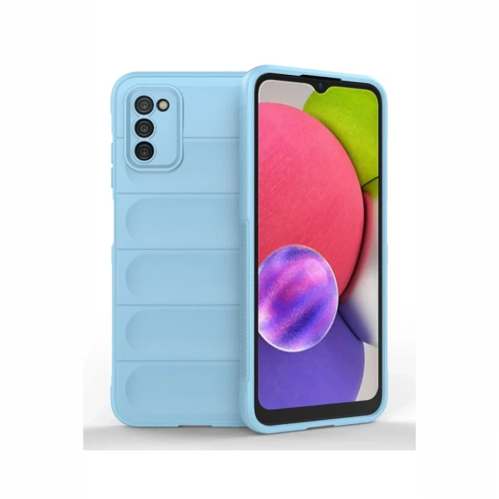 Samsung Galaxy A03S Kılıf Optimum Silikon - Sky Blue