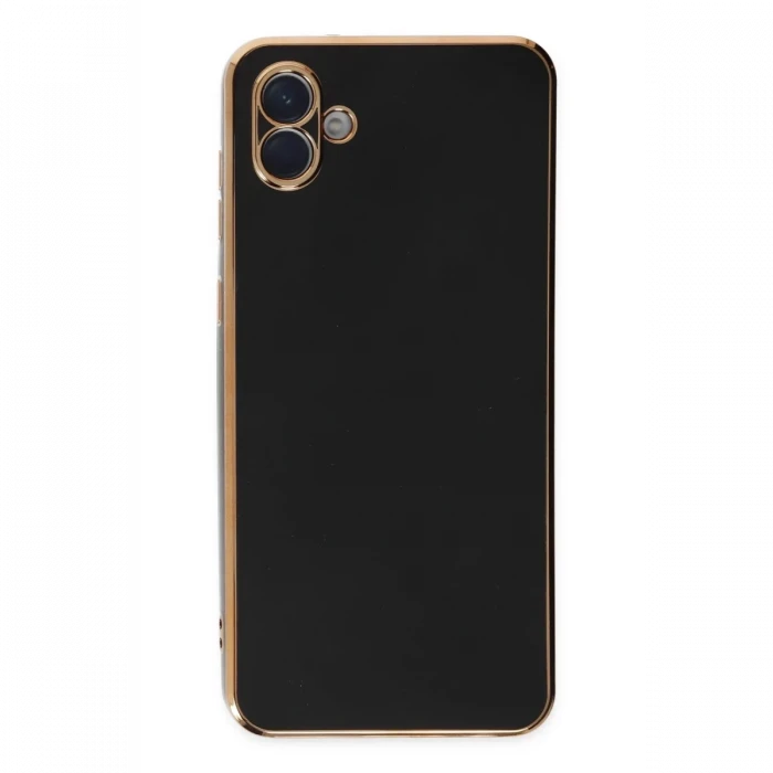 Samsung Galaxy A04 Kılıf Volet Silikon - Siyah