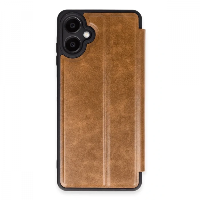 Samsung Galaxy A06 Kılıf Flip Cover - Taba