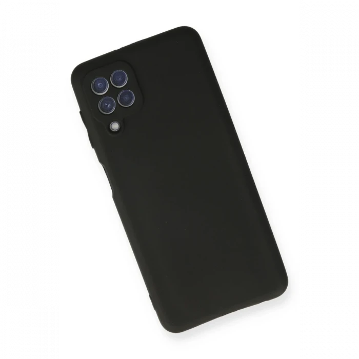Samsung Galaxy A22 Kılıf First Silikon - Siyah