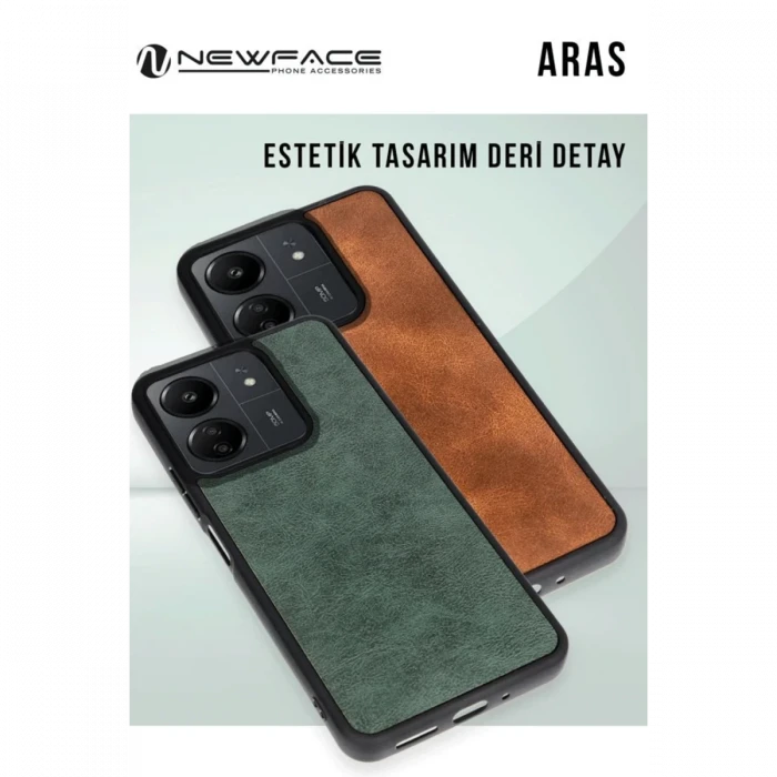 Samsung Galaxy A26 Kılıf Aras Deri Kapak - Taba