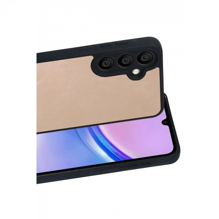 Samsung Galaxy A37 5G Aras Deri Kapak - Pudra