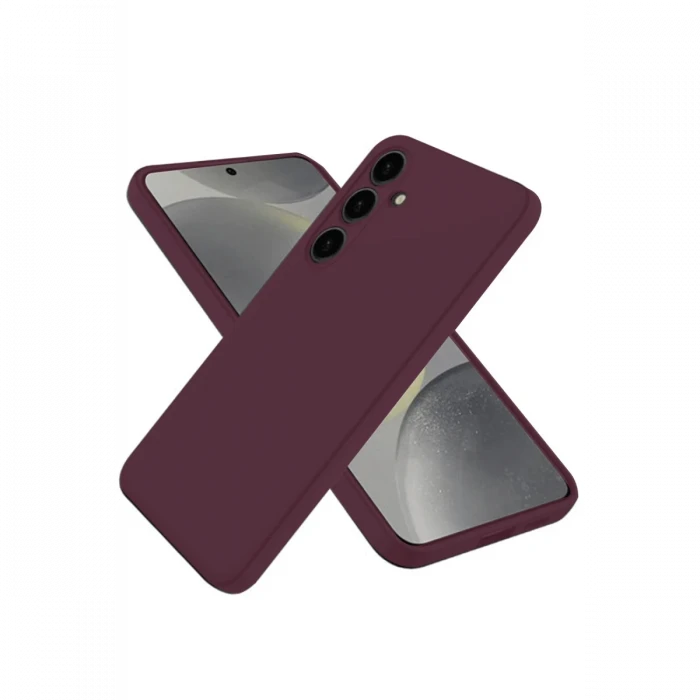 Samsung Galaxy A56 Kılıf First Silikon - Mürdüm