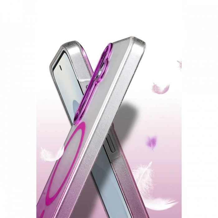 Samsung Galaxy S23 FE Glossy Magsafe Kapak - Pembe