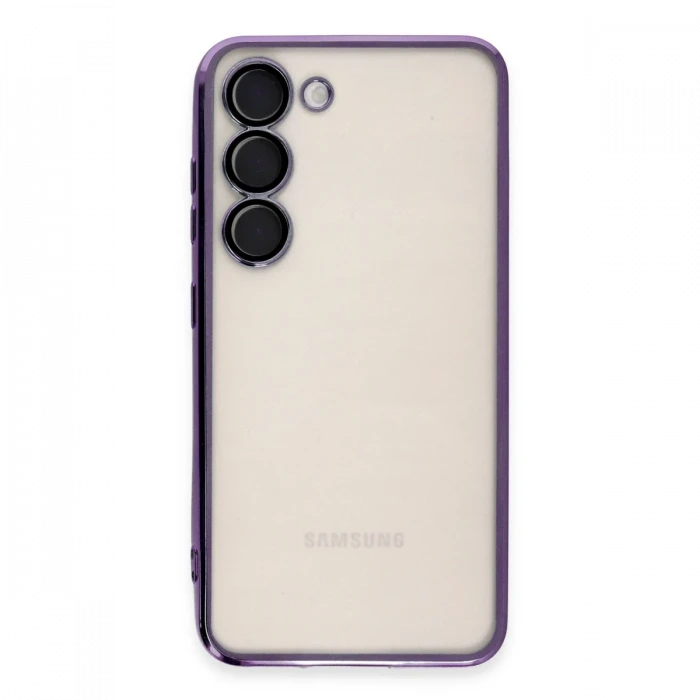 Samsung Galaxy S23 Plus Kılıf Razer Lensli Silikon - Mor