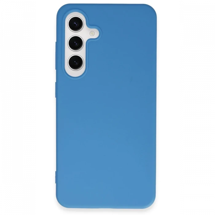 Samsung Galaxy S24 Plus Kılıf First Silikon - Mavi