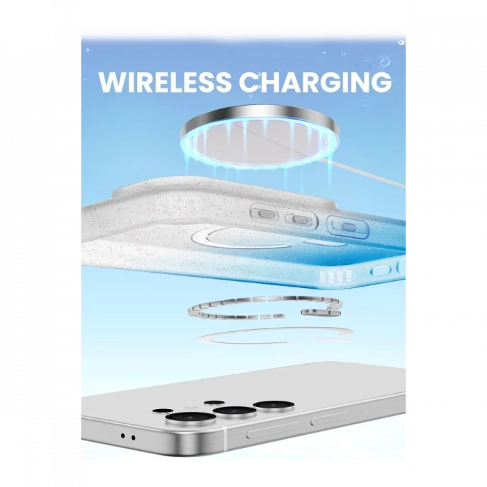 Samsung Galaxy S25 Plus Pummel Shiny Magsafe Kapak - Mor