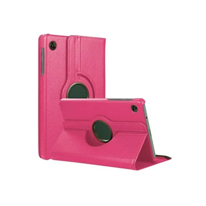 Samsung Galaxy Tab A11 360 Tablet Deri Kılıf - Pembe