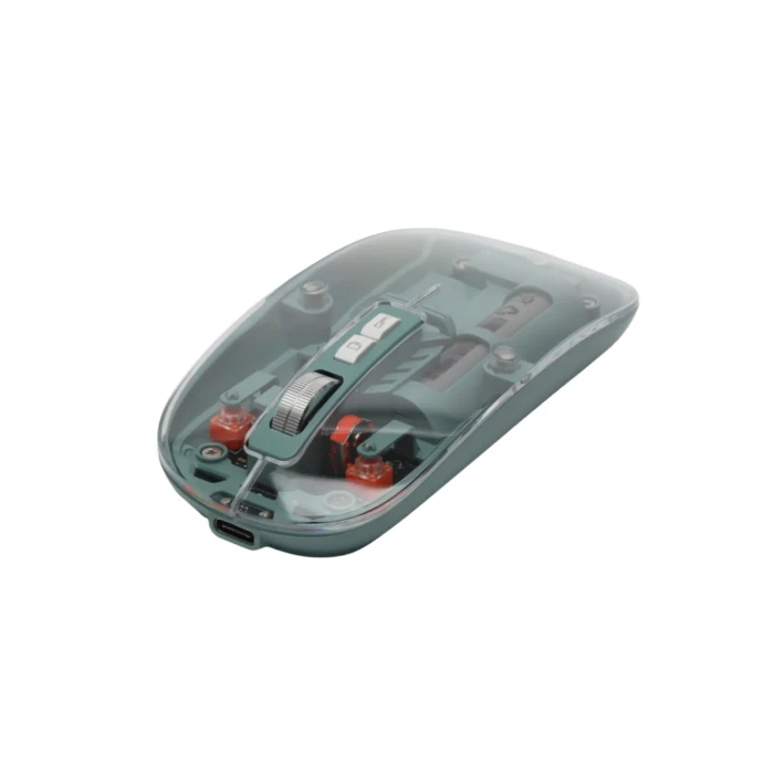 Şeffaf Tasarımlı Bluetooth Kablosuz Mouse Pilli Kullanım Yeni Nesil