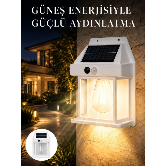 Sensörlü Solar Led Dış Duvar Aydınlatma Yeni Nesil
