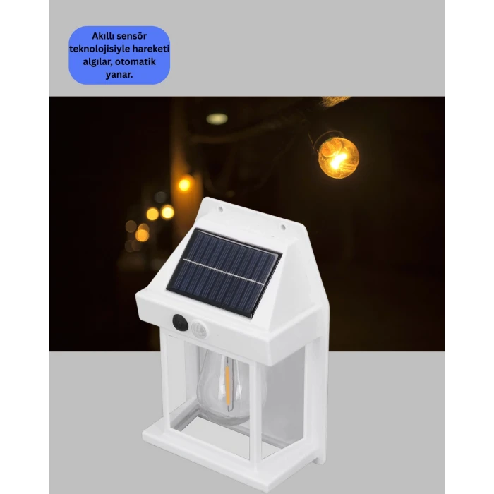 Sensörlü Solar Led Dış Duvar Aydınlatma Yeni Nesil