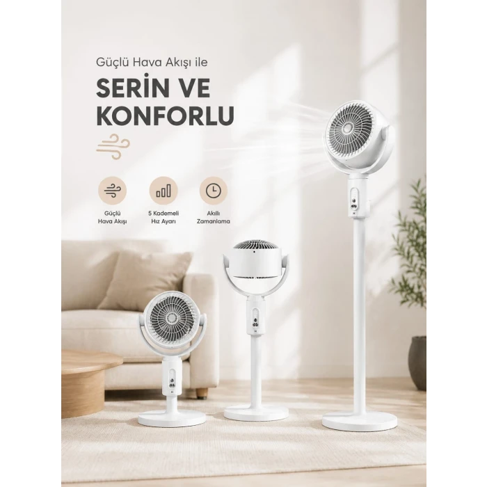 Sessiz Çalışma Özelliğiyle Rahat Kullanım Sunan Dikey Vantilatör