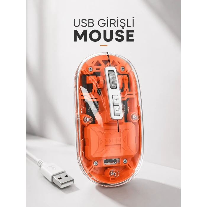 Sessiz Kablosuz USB Girişli Mouse Fare Yüksek Performanslı