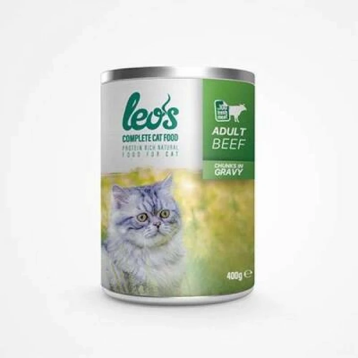 Sığır Parça Etli Soslu Yetişkin Kedi Konservesi 24 Adet 400 Gr