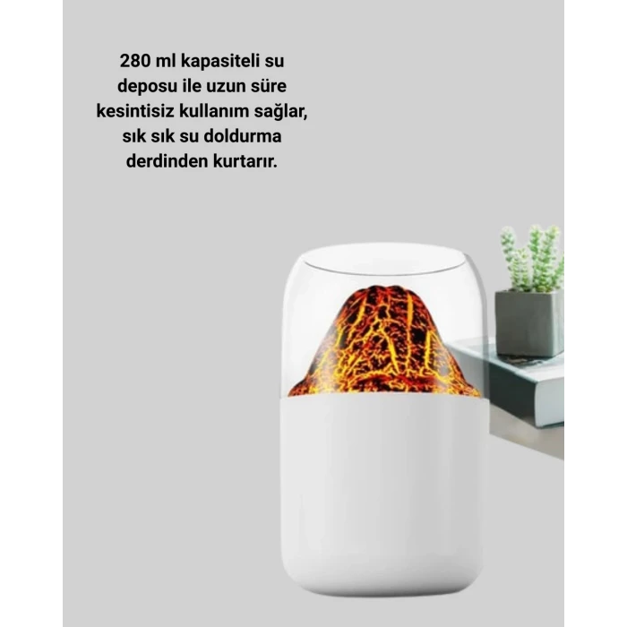 Şık Tasarımlı Aromaterapi ve Nemlendirici Cihaz