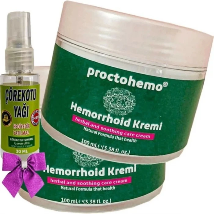 SÜPER PROCTOHEMO CREAM 100 ML X 2 ADET + ÇÖREK OTU YAĞI 30 ML