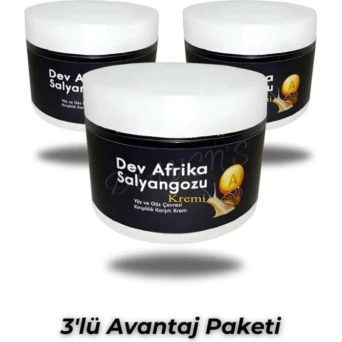 SÜPERR MARKALAR DAS DEV ARFRİKA SALYANGOZU  KREM 100 ML X 3 ADET