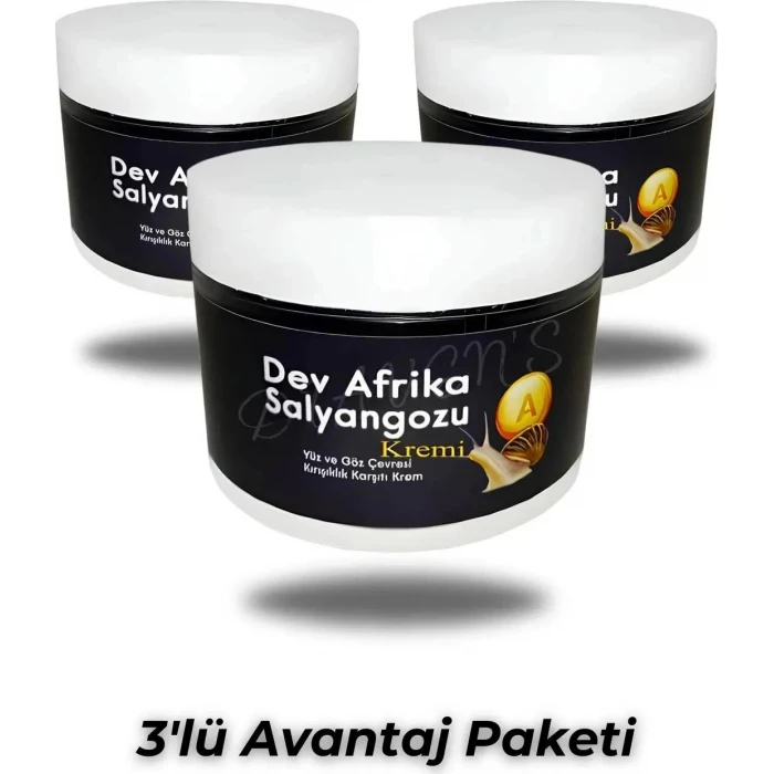 SÜPERR MARKALAR DAS DEV ARFRİKA SALYANGOZU  KREM 100 ML X 3 ADET