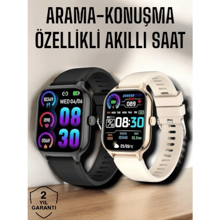 Suya Dayanıklı Bluetooth Akıllı Saat GPS, Adımsayar, Nabız & Sağlık Takibi