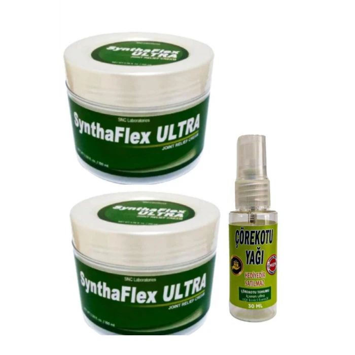 Syntha-Flex  Masaj Bakım Kremi 100 ml x 2 ad+Masaj yağı ile 30 ml