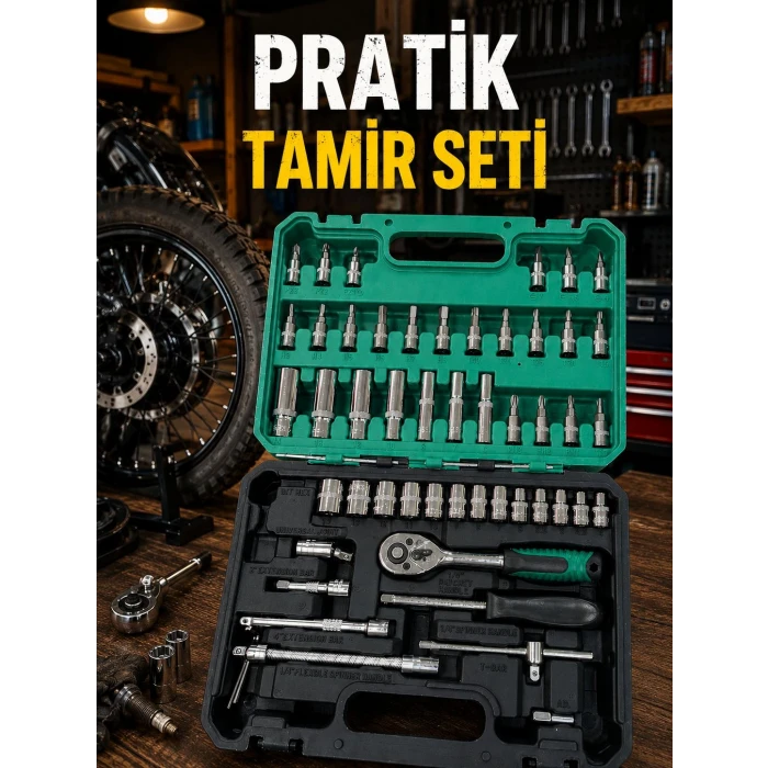 Taşıma Çantalı 53 Parça Tamir Takımı