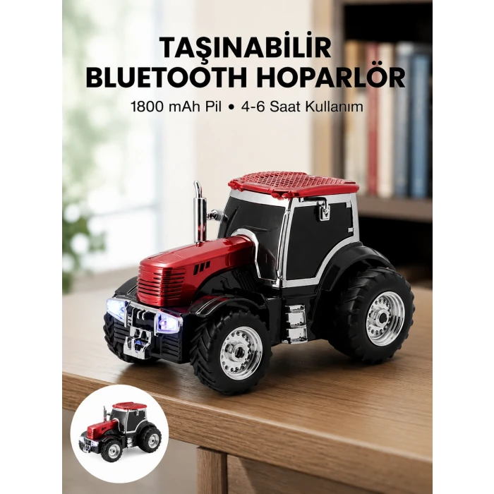 Taşınabilir Nostaljik Araç Tasarımlı Bluetooth Hoparlör