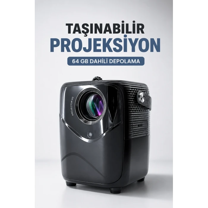 Taşınabilir Projeksiyon 64 GB Dahili Depolama