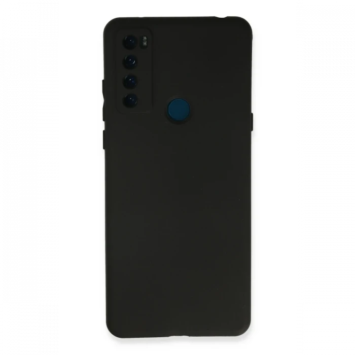 TCL 20 SE Kılıf First Silikon - Siyah