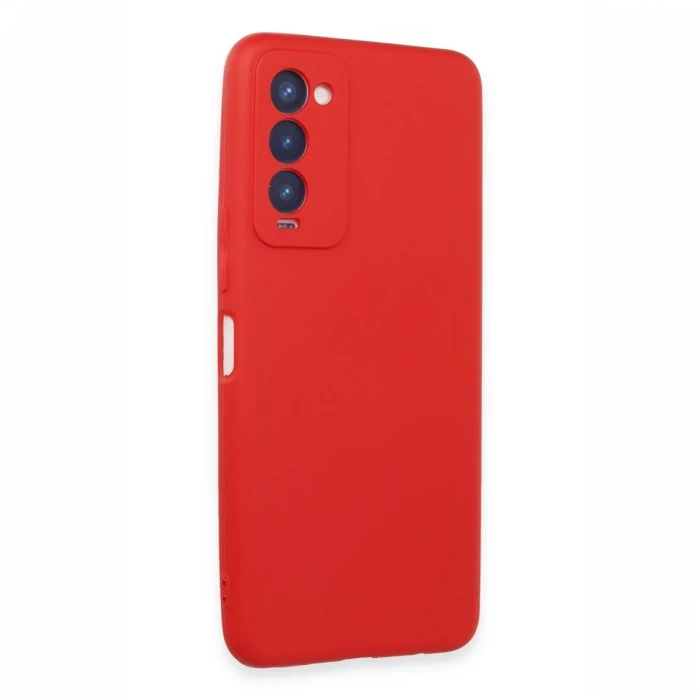 Tecno Camon 18 Kılıf First Silikon - Kırmızı
