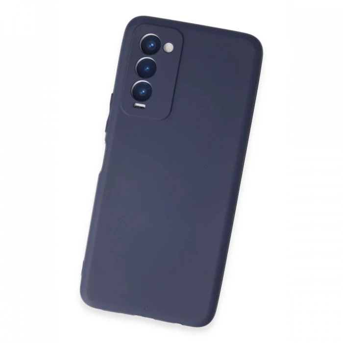 Tecno Camon 18 Kılıf First Silikon - Lacivert