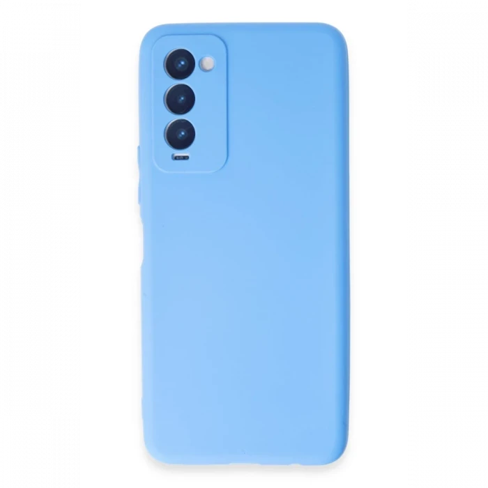 Tecno Camon 18 Kılıf First Silikon - Mavi
