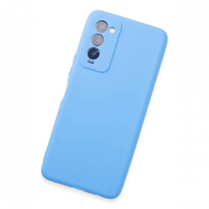 Tecno Camon 18 Kılıf First Silikon - Mavi