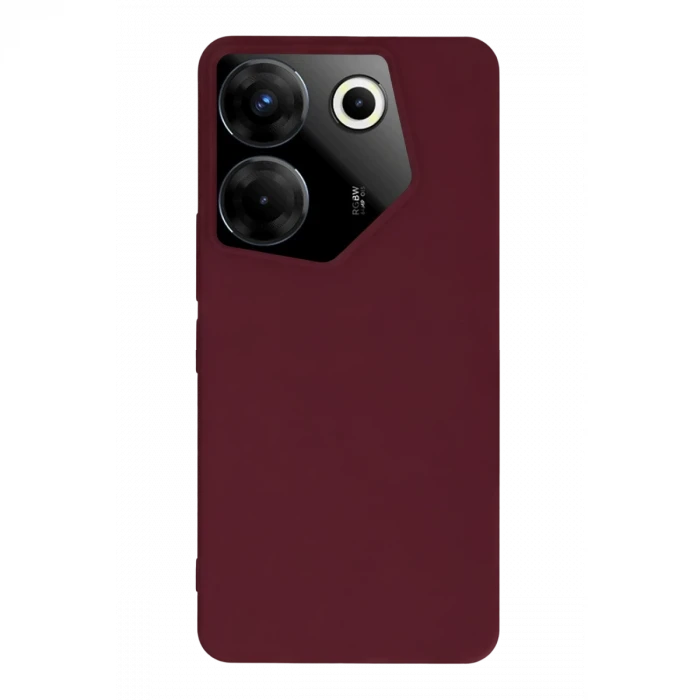 Tecno Camon 20 Pro 5G Kılıf First Silikon - Bordo