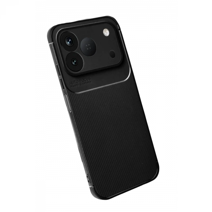 Tecno Spark 50 4G Auto Focus Karbon Kapak - Siyah