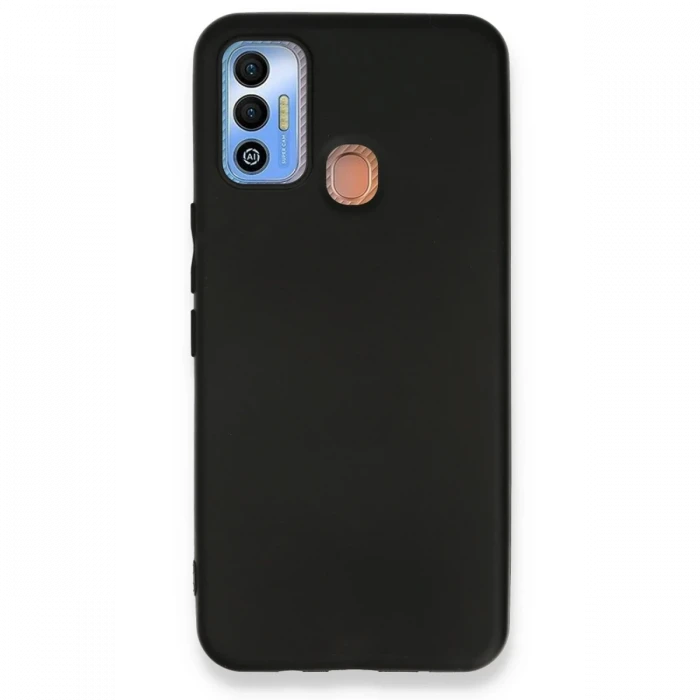 Tecno Spark 7T Kılıf First Silikon - Siyah