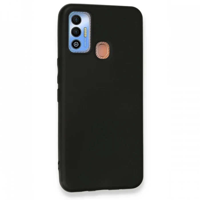 Tecno Spark 7T Kılıf First Silikon - Siyah