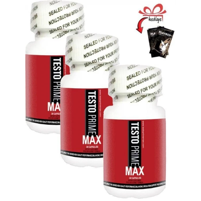 Testo Prime Max Erkeklere Özel Her an Maksimum Limit 30’lu x 3 adet