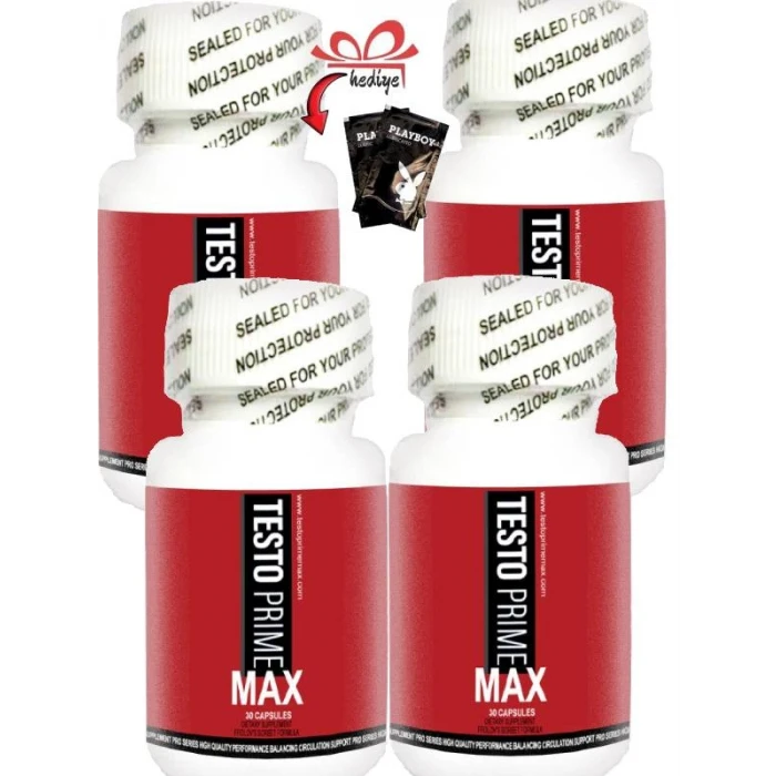 Testo Prime Max Erkeklere Özel Her an Maksimum Limit 30’lu x 4 adet