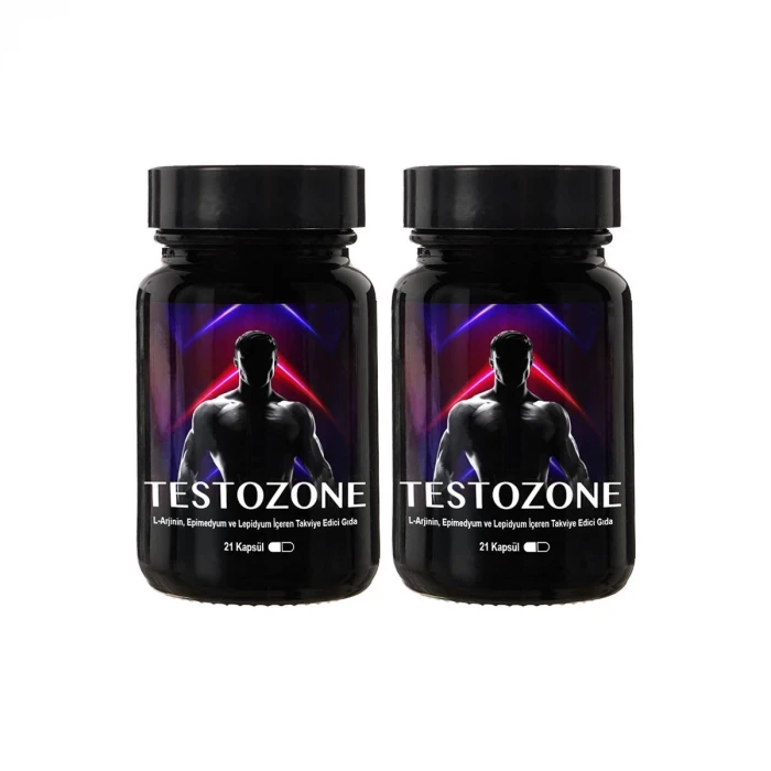 Testozone 2 Kutu Erkeklere Özel L-Argininli Lepidyumlu 21Li Formül
