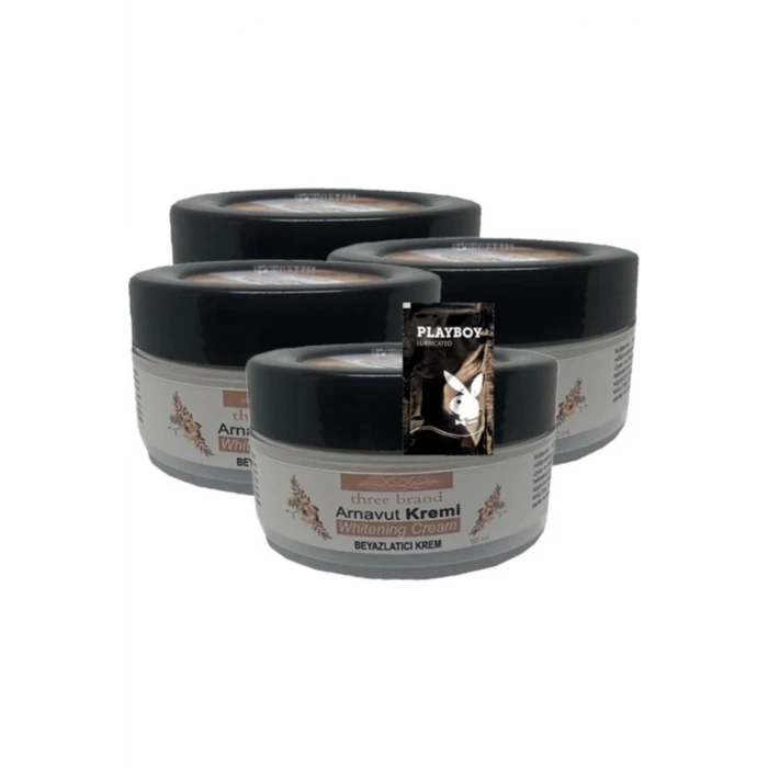 Three Brand 4lü Adet Arnavut Kremi Whitens Cream 50 ml + 1 Adet Jel Hediye
