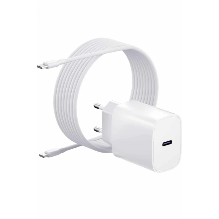 Type-C Hızlı Şarj Özellikli Cihazı USB-C Kablo Dahil