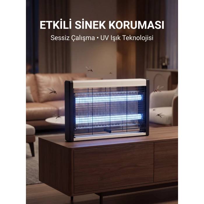 UV Işıklı Sinek Öldürücü Lamba Sessiz Çalışır