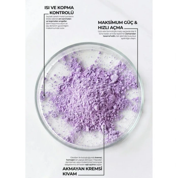 Valentin Saç Açıcı Toz (Violet-Mor) 500 gr