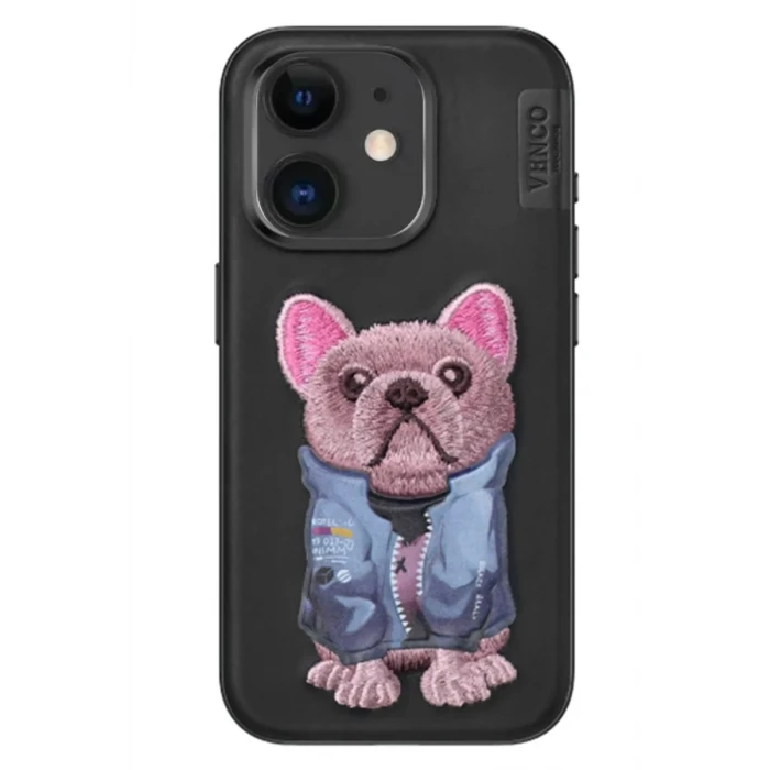 Venco Apple iPhone 11 Cute Desenli Kapak - Siyah