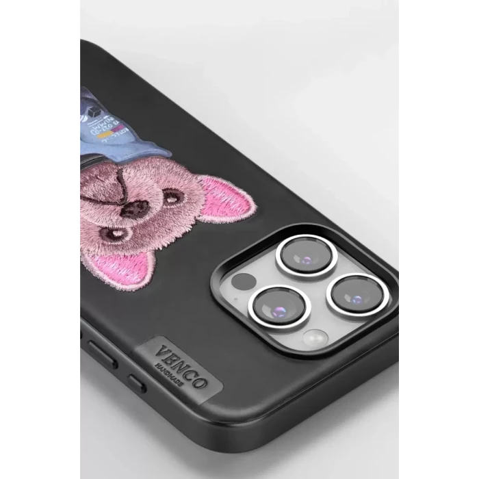 Venco Apple iPhone 11 Cute Desenli Kapak - Siyah